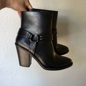 Esprit Black Ankle Boots with Strap Detail
